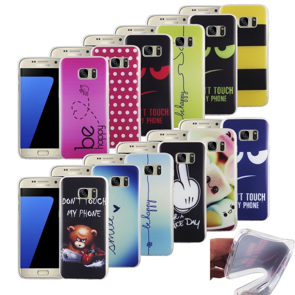 Mobile phone case cover case protective bag motif slim silicone TPU bumper shell cases