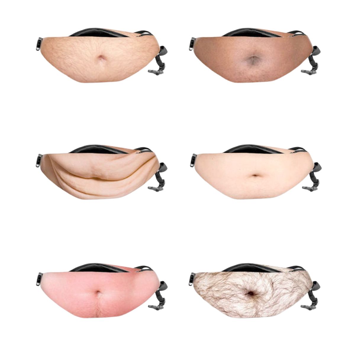 3D Herren Freizeit Bauchtasche Bierbauch Funny Lustige Tasche Gürteltasche Bags