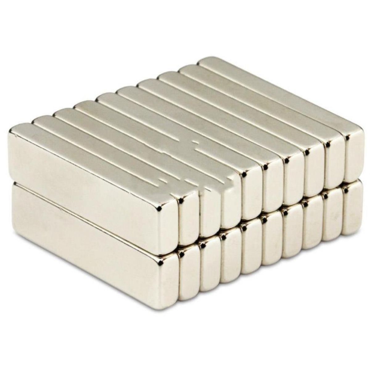 Neodym Magnet 40 x 10 x 5 mm Supermagnete hohe Haftkraft Quadermagnet   25 Stück