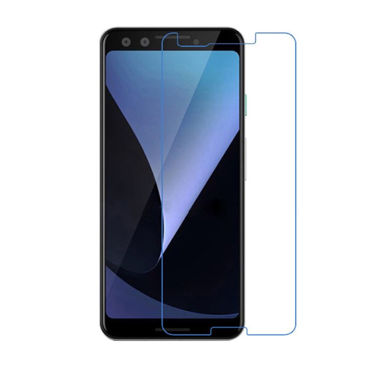 2x Google Pixel 3 Panzerfolie Glas Schutzglas 9h Hartglas Schutzfolie Display