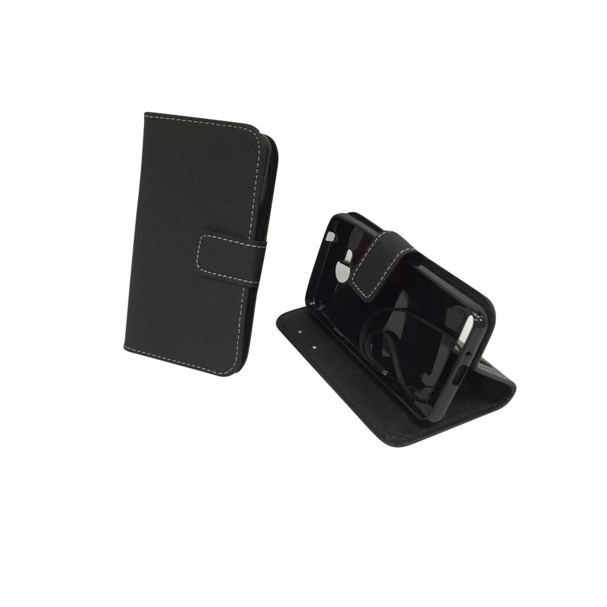 Schutz Hülle für Handy Huawei Y3 II / 2 Schwarz Tasche Cover + 1 Panzer Schutz Glas 9H