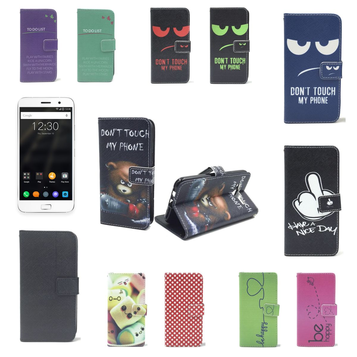 COQUE DE TÉLÉPHONE MOBILE POUR LENOVO ZUK Z1 FLIP COUVERTURE CASE DE PROTECTION MOTIV WALLET