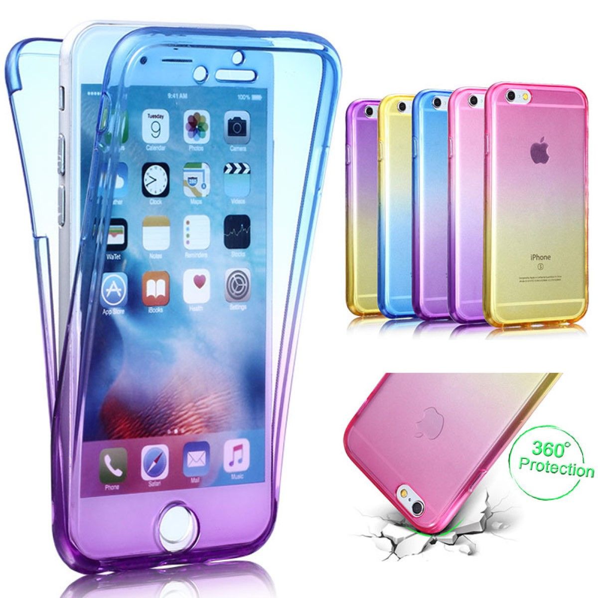 Handy Schutz Hülle Full TPU Cover Bumper Case Etuis 6 verschiedene Modelle Neu